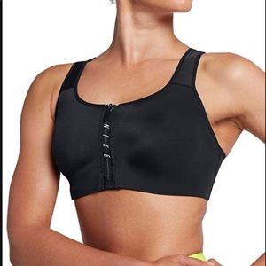 Nike pro zip sports bra